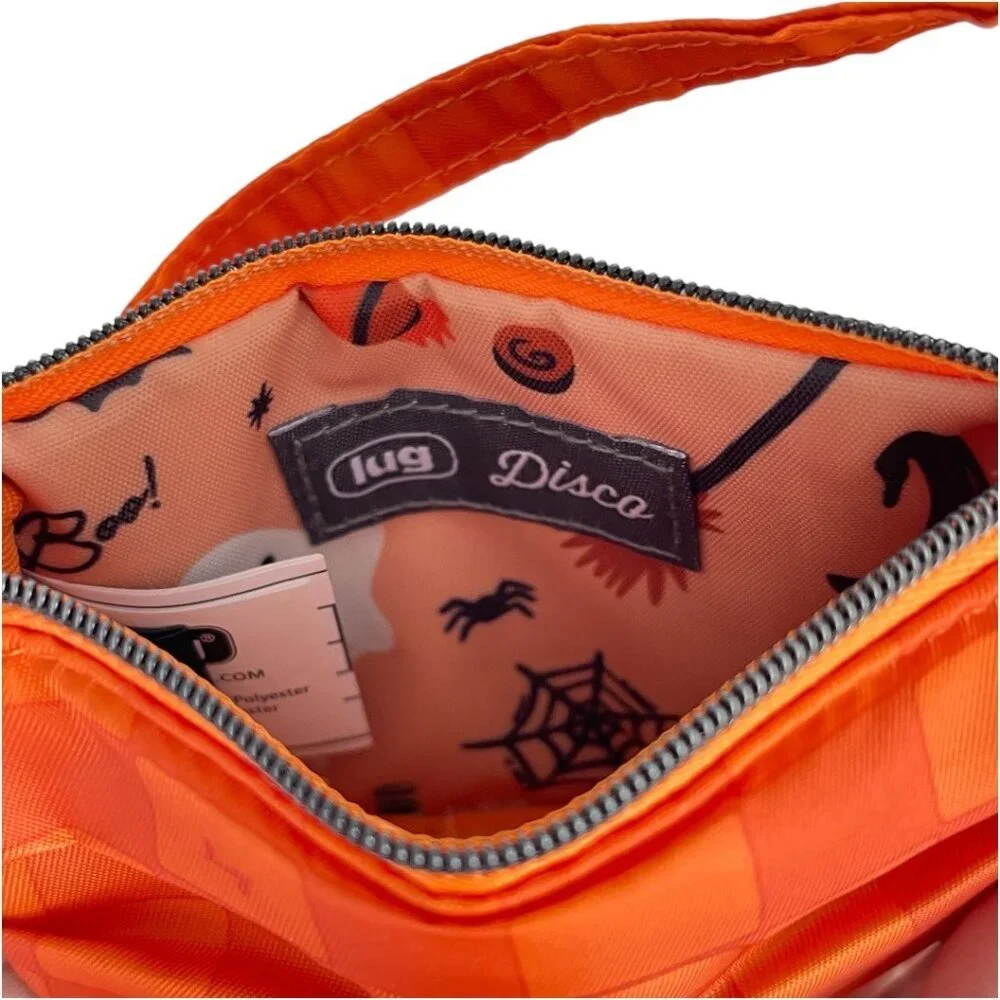Lug Haunted Squares Orange Disco Pouch Halloween - Picture 5 of 8
